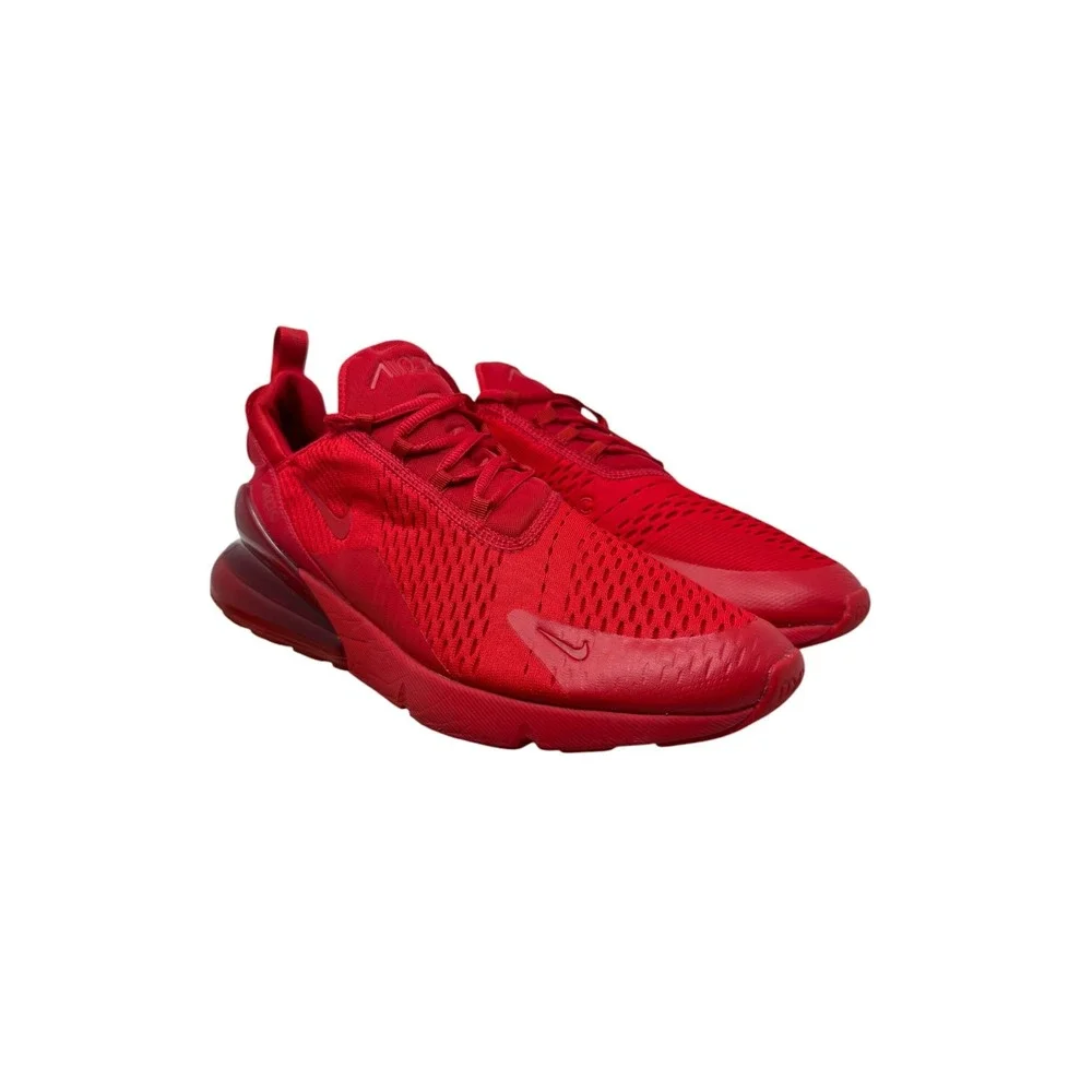 Nike Air Max 270 Mens Size 15 Red CV7544-600 Triple Red Mesh Sneakers